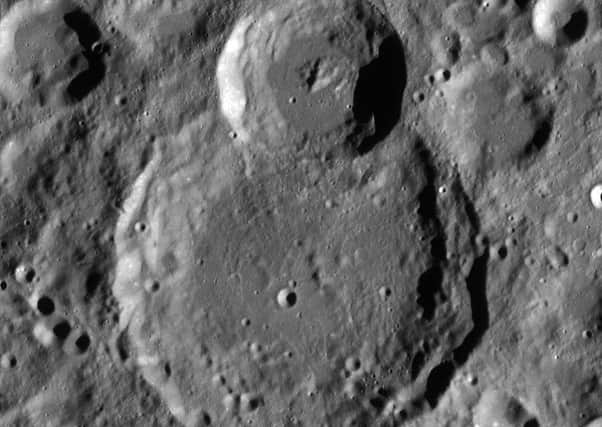 The Larmor Moon Crater