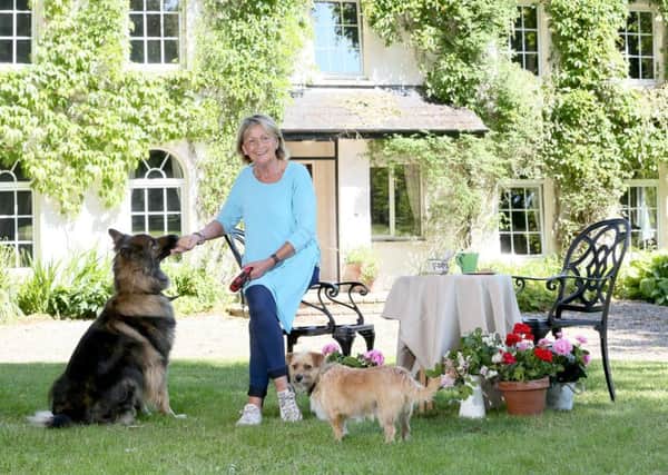 Jenny Bristow with her dogs Major and Scamp  at her Cullybackey home