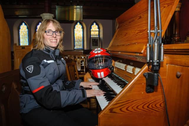 Organist Elise Crean gets in some practice ahead of her 12 organ recitals in 12 cathedrals fundraising challenge. Pic by Liam McArdle