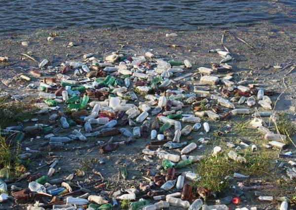 Plastic waste in the oceans is a major environmental problem