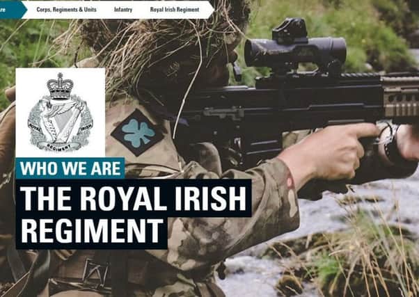 The Royal Irish Regiment's home page