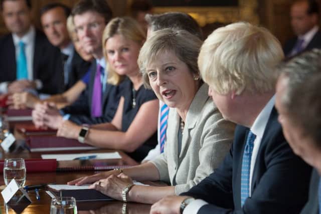 Theresa May holds a cabinet meeting at the Prime Minister's country retreat Chequers in 2016
