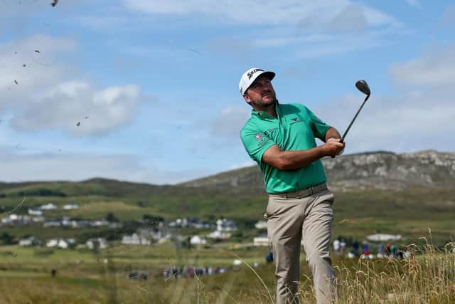 Graeme McDowell plays a shot during the first round of the Irish Open