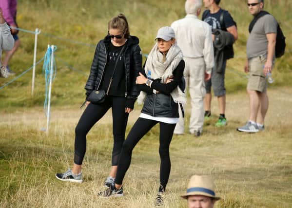 Rory McIlroy's wife Erica Stoll, right, with a friend on the 10th fairway.

Photo: Kelvin Boyce/Presseye
