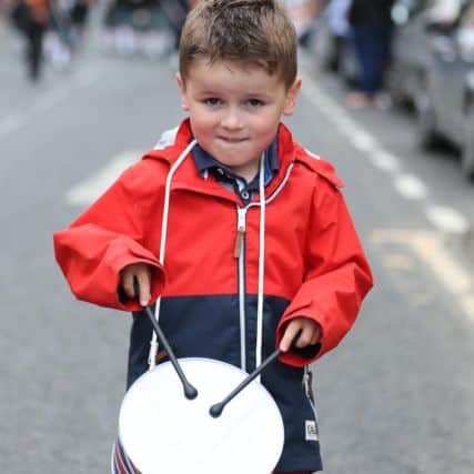 Twelfth Parade in Castlederg Co Tyrone  Max Preston, aged 4 from Artigarvan. Picture by Brian Little
