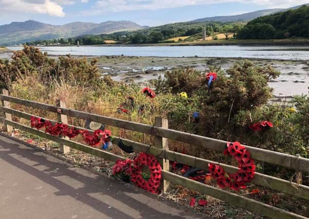 The Narrow Water memorial was damaged at the weekend