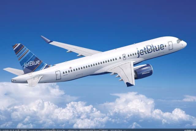 The JetBlue sale is the first under Airbus brand