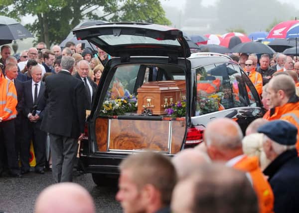 William Dunlop funeral service. Photo: Jonathan Porter/Presseye