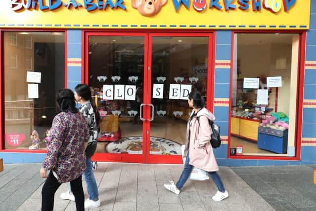 The Build-A-Bear store in Belfast where police were called to deal with crowds who turned up for an over subscribed 'pay your age' promotion and has since had to close