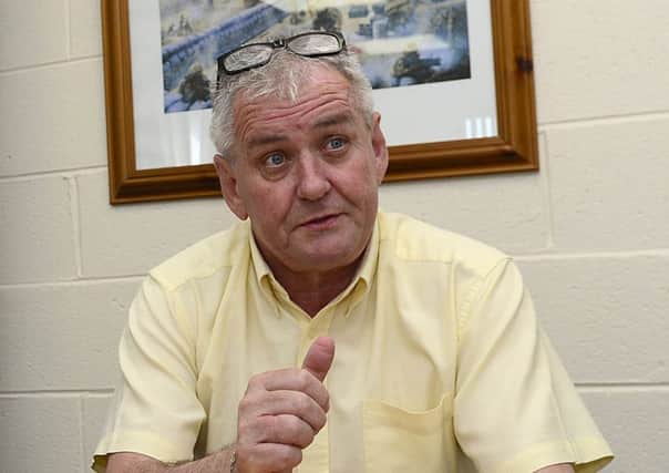 Beyond the Battlefield Chairman Robert McCartney pictured at the office in Newtownards.
Picture By: Arthur Allison. Pacemaker Press Belfast 05-07-2018.