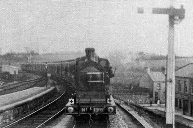 Ambulance train arriving in Omagh on May 1st 1915
