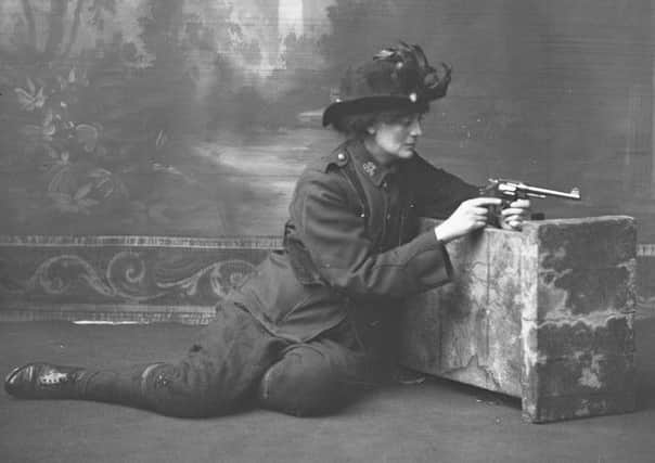 Madame Markievicz played a leading role in the 1916 Easter Rising and was elected an MP in 1918.