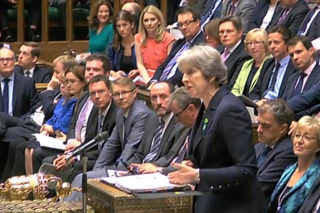 Conservative MPs watch Theresa May in the House of Commons. The Tories were once renowned for their party loyalty and discretion.  Not now. Photo: PA Wire