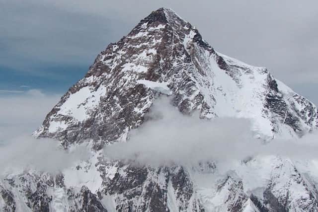 K2, known as the Savage Mountain, is located on the ChinaPakistan border and measures 28,251 ft