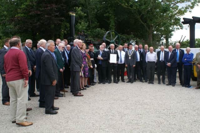 Co Down Traction Engine Club celebrating their Queen's Award
