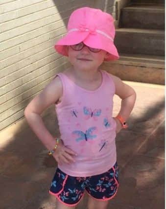 Lucyellen Johnston, 4, will be taking part in the British Transplant Games 2018.