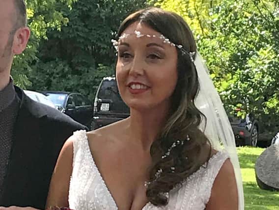 Zoe Holohan on her wedding day in Co Meath