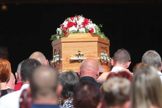 The funeral of Callum Morrow