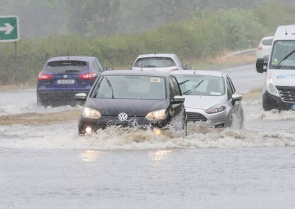 Flooding caused travel chaos and affected several parts of Northern Ireland on Saturday