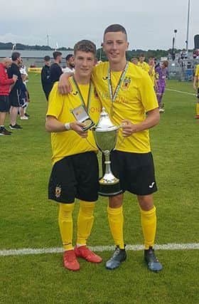 Charlie Allen and Lewis Patterson were part of the successful Co Antrim team.