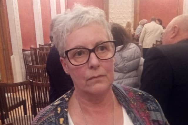 Shelley Gilfillan, pictured at the IVU victims' event at Stormont on July 30, 2018