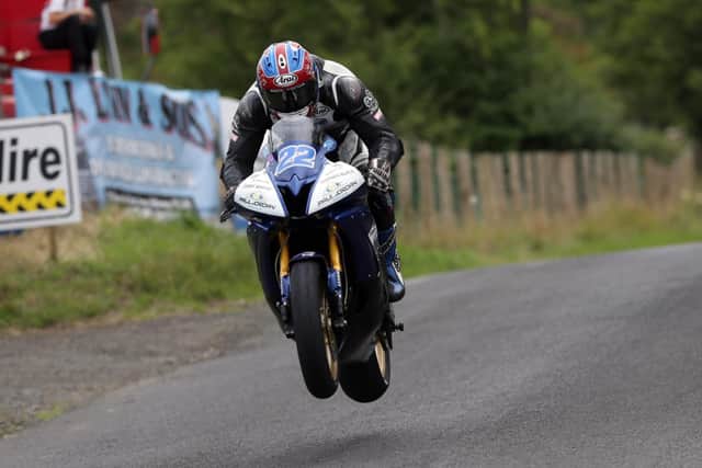Magherafelt's Paul Jordan in action at Armoy on his Yamaha Supersport machine.