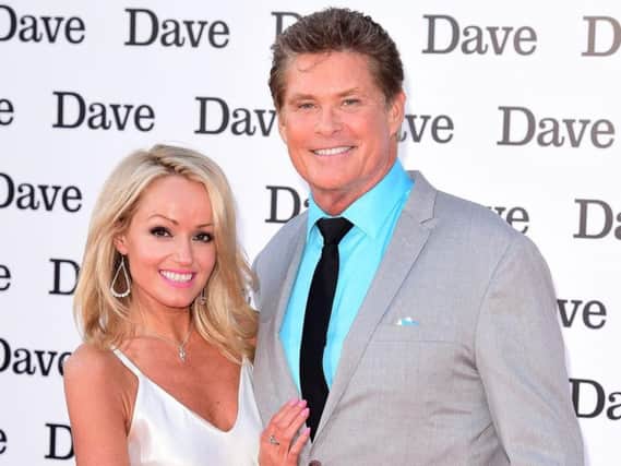 Hayley Roberts and David Hasselhoff, who married on Tuesday in a ceremony attended by close friends and family in Italy.