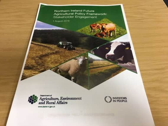 NI Future Agricultural Policy Framework - stakeholder engagement document