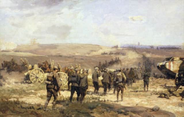 A painting by Will Longstaff shows German prisoners of war being led towards Amiens after the Allied attack on August 8 1918 that marked a decisive shift in the fortunes of the Great War