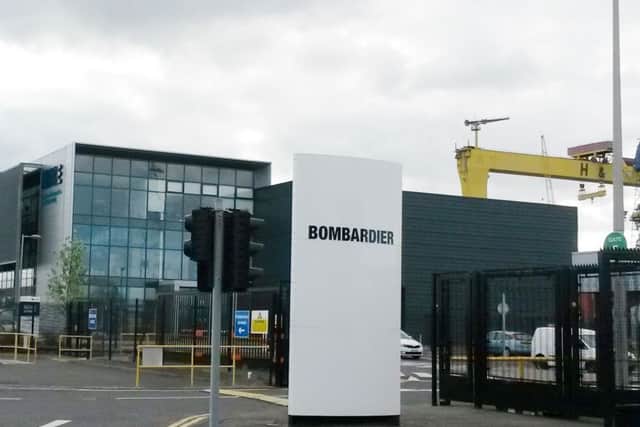 Around 4,000 people are employed at the Bombardier plant in Belfast