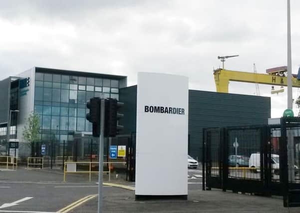 Around 4,000 people are employed at the Bombardier plant in Belfast