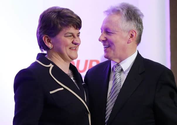 Arlene Foster and Peter Robinson