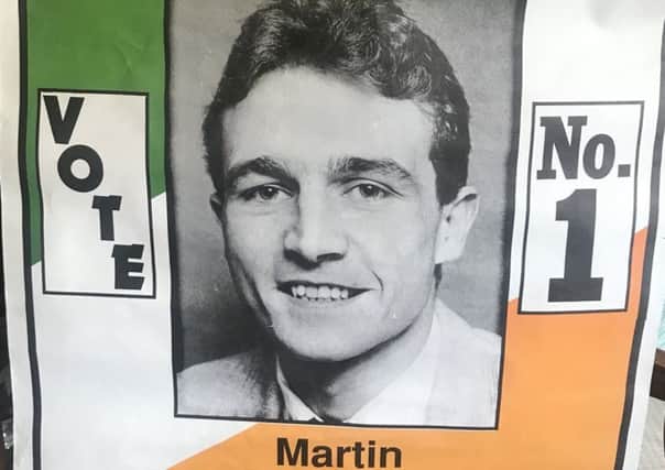 A photograph of Martin Nelis shared on Twitter by Martina Anderson MEP