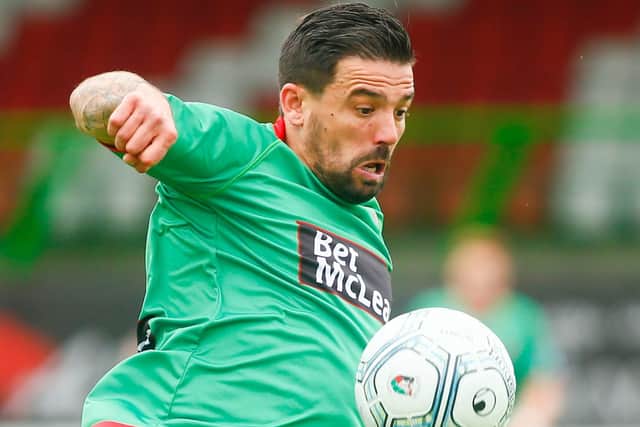 Nacho Novo pictured during his spell with Irish League side Glentoran