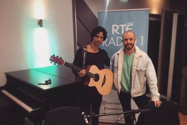 Conleth Kane (right) and guitarist Declan Mc Kerr  who will be performing on Sunday.