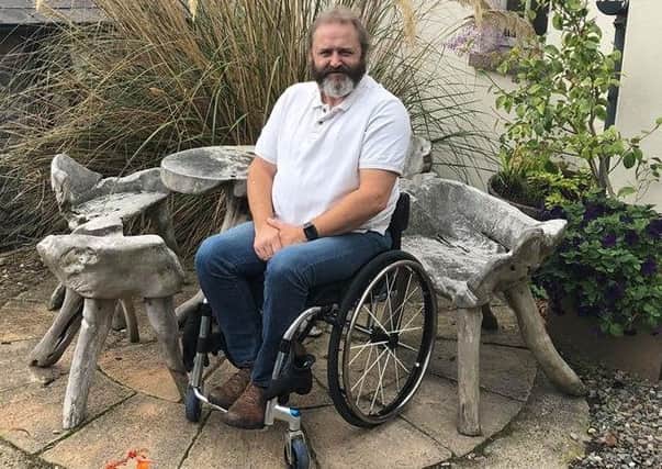 Steve Smithers, who is paraplegic, was turned away at the security check at Belfast international Airport and missed his flight to see his sick father.