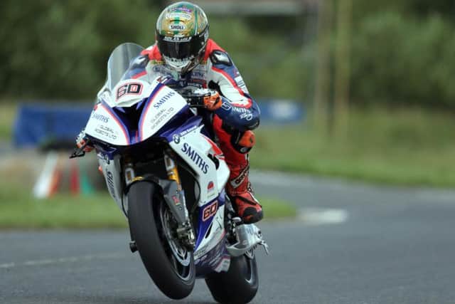 Peter Hickman was second fastest in the Superbike class on his Smiths BMW and fastest in the Superstock session.