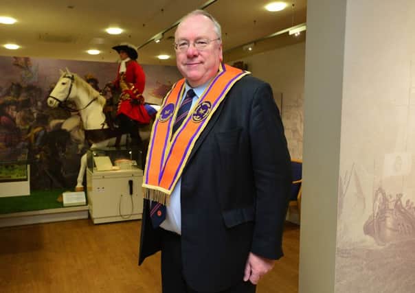 Orange Order grand secretary Rev Mervyn Gibson pictured at the Museum of Orange Heritage in Belfast