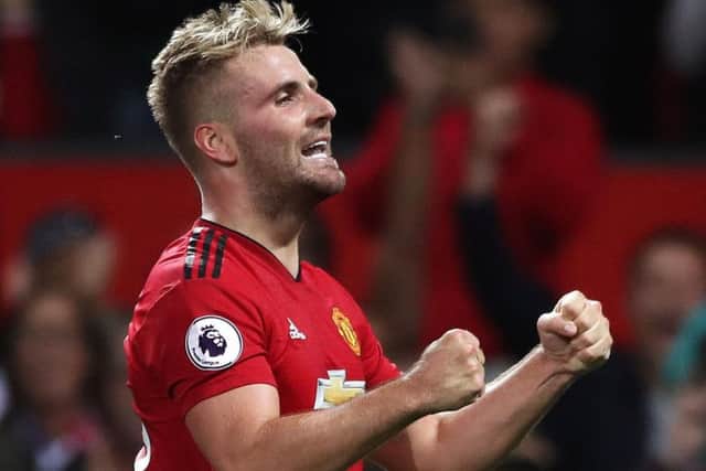 Luke Shaw scored his first career goal in Man United 2-1 win over Leicester City on Friday night