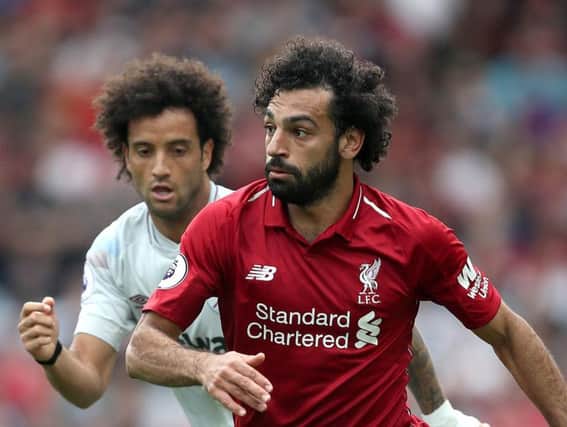 Mo Salah scored the opener in the 4-0 win over West Ham