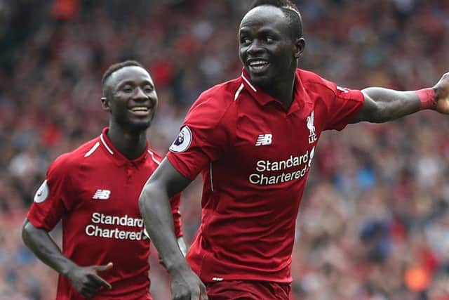 Sadio Mane netted twice in Liverpool's victory over West Ham