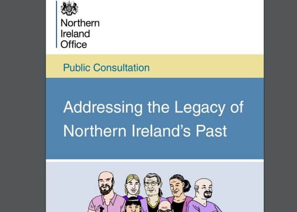 The government consultation paper on the legacy of the past