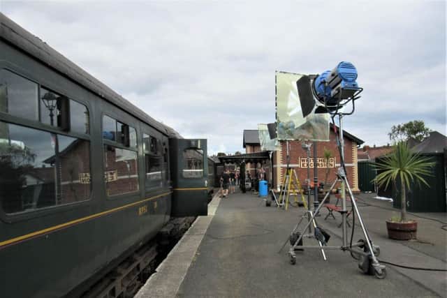 Filming scenes in Whitehead for the new Liam Neeson movie.