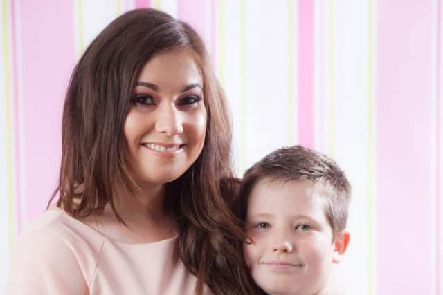 Magheralin beauty Anouska Black with her son Bailey. Anouska has been named Miss Crown and Glory Ireland.