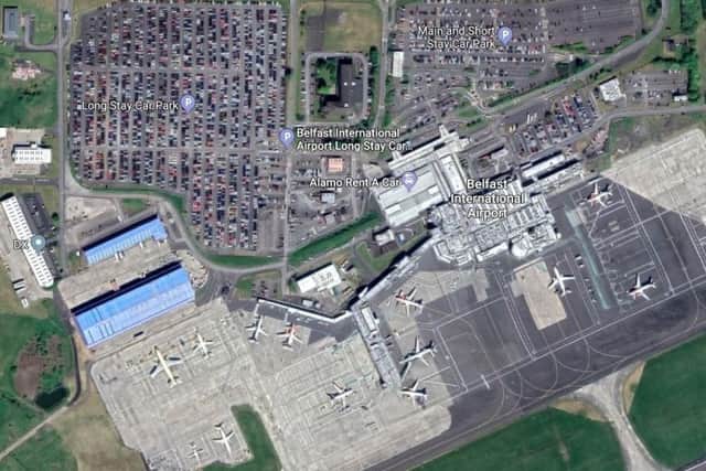 Belfast International Airport. Pic by Google