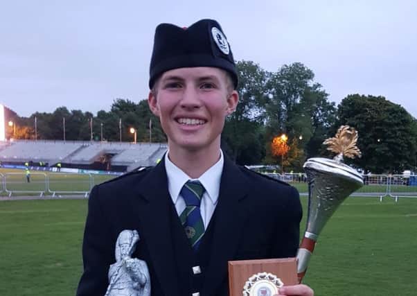Jamie Cupples from Richhill was crowned Juvenile Drum Major World Champion and Scottish Champion of Champion at the recent World Championships in Glasgow.