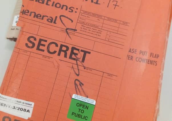 The declassified files can be viewed by the public at PRONI