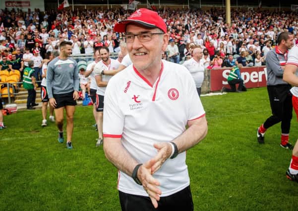 Tyrone's Mickey Harte. Pic by INPHO.