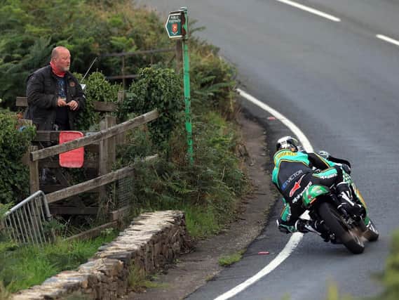 John McGuinness was fastest in the Classic TT Senior class on the 500 Winfield Paton on Thursday evening before practice was cut short due to rain.