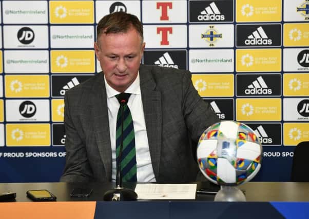 Northern Ireland manager Michael O'Neill. Pic by Pacemaker.